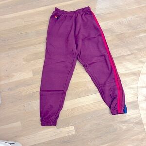 Aviator Nation 5 stripe sweatpants XS